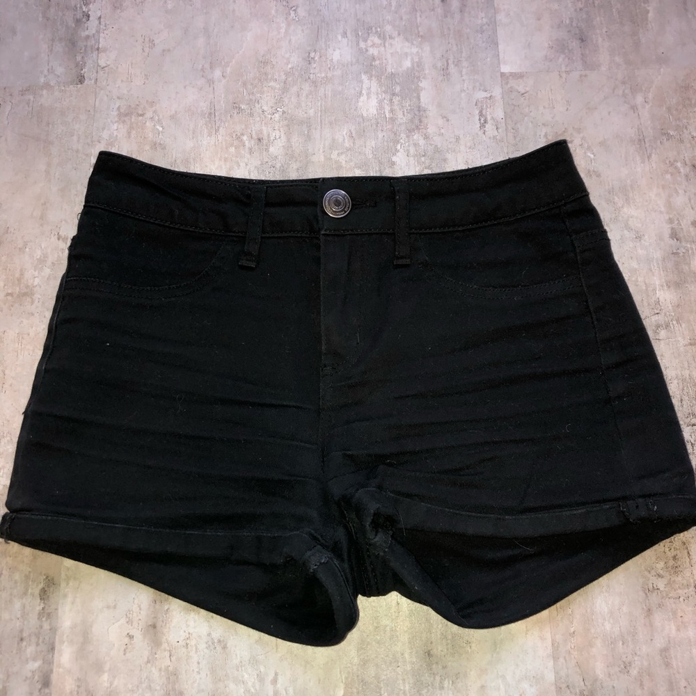 Black High Waisted Shorts